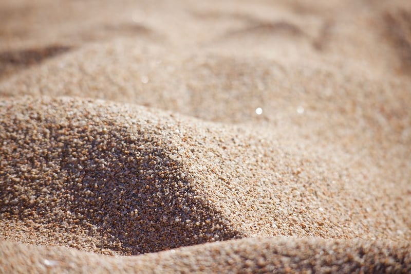 Close-up of intricate sand patterns